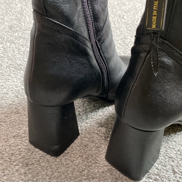 Napoleoni Black Leather Boots - Picture 9 of 9